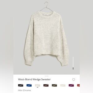 Madewell Woolf-Blend Wedge Sweater